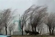 ادامه وزش باد در تهران