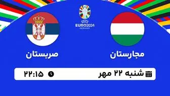 پخش زنده فوتبال مجارستان با صربستان ۲۲ مهر ۱۴۰۲