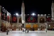 حرم امام علی(ع) سیاه پوش شد/ گزارش تصویری