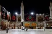 حرم امام علی(ع) سیاه پوش شد/ گزارش تصویری