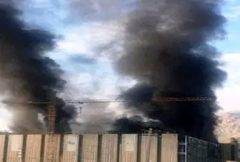  آتش سوزی ساختمان «ایران مال» حوالی دریاچه چیتگر