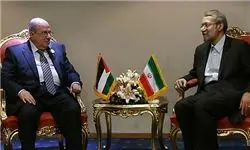 دیدار رؤسای مجالس ایران و فلسطین