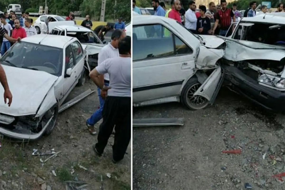 تصادف در محور هراز شش نفر مصدوم به جا گذاشت