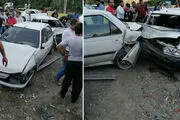 تصادف در محور هراز شش نفر مصدوم به جا گذاشت
