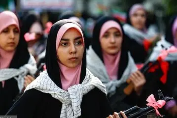 رژه جان‌فدایان در لبیک به رهبر معظم انقلاب اسلامی/ جان‌فدایان؛ نماد آمادگی برای دفاع از ایران+ فیلم و عکس