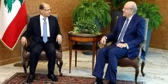 «میقاتی» طرح ساختار جدید کابینه لبنان را تحویل «میشل عون» داد