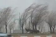 وزش شدید باد در منجیل
