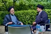 عیادت سید حسن خمینی از سید محمد خاتمی