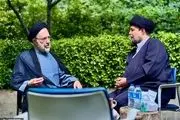 عیادت سید حسن خمینی از سید محمد خاتمی