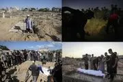 تعداد زیاد قربانیان جنگ غزه گورکنها را خسته کرده است+فیلم