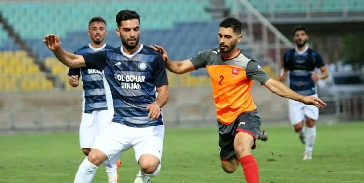 شکست پرسپولیس مقابل گل گهر سبرجان در بازی امروز