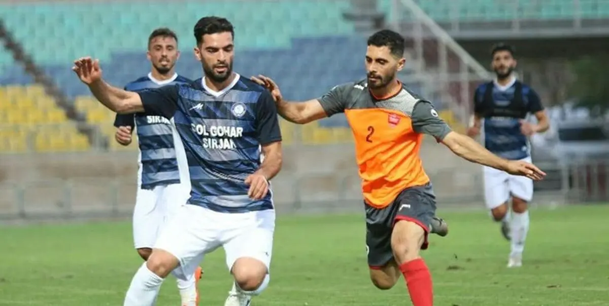شکست پرسپولیس مقابل گل گهر سبرجان در بازی امروز