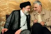بوسه حاج قاسم بر پیشانی رئیسی+ عکس