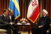 دیدار نخست وزیر سوئد با روحانی