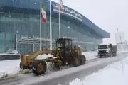 ببینید| برف و کولاک پروازهای رشت را لغو کرد