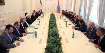 روحانی و نخست‌وزیر ارمنستان دیدار و گفت‌وگو کردند