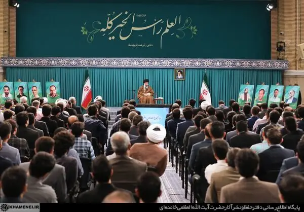 دیدار نخبگان و استعدادهای برتر علمی با حضرت آیت‌الله خامنه‌ای/گزارش تصوصری