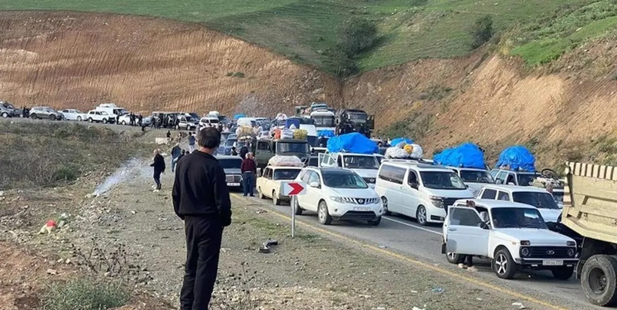 صد هزار ارمنی تبار از قره باغ خارج شدند