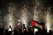 جشن مردم تهران در میدان فلسطین +فیلم و تصویر