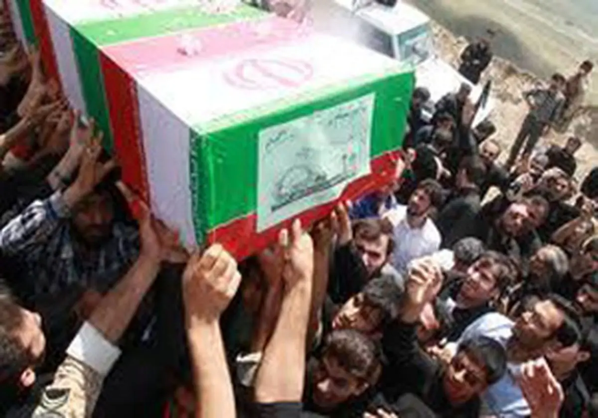 تشییع پیکر جانباز شیمیایی در چالوس