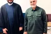 دیدار دبیر کل نجبا با حاج قاسم سلیمانی/ عکس