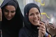 نجلا و رفیقش در پشت صحنه سریال+فیلم