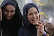 نجلا و رفیقش در پشت صحنه سریال+فیلم