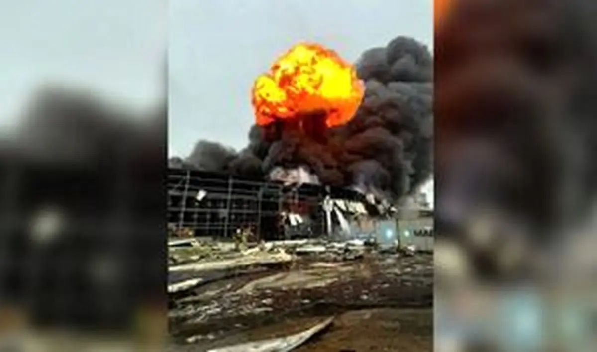 حمله آمریکا و اسرائیل به پتروشیمی تبریز