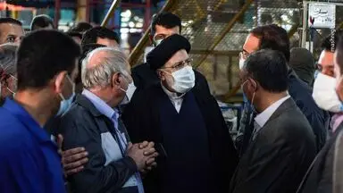 رئیسی در شهرک صنعتی عباس آباد