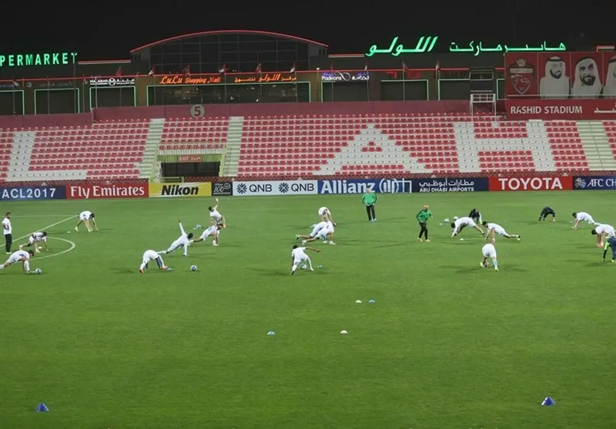 استقلالی ها در زمین باشگاه الاهلی