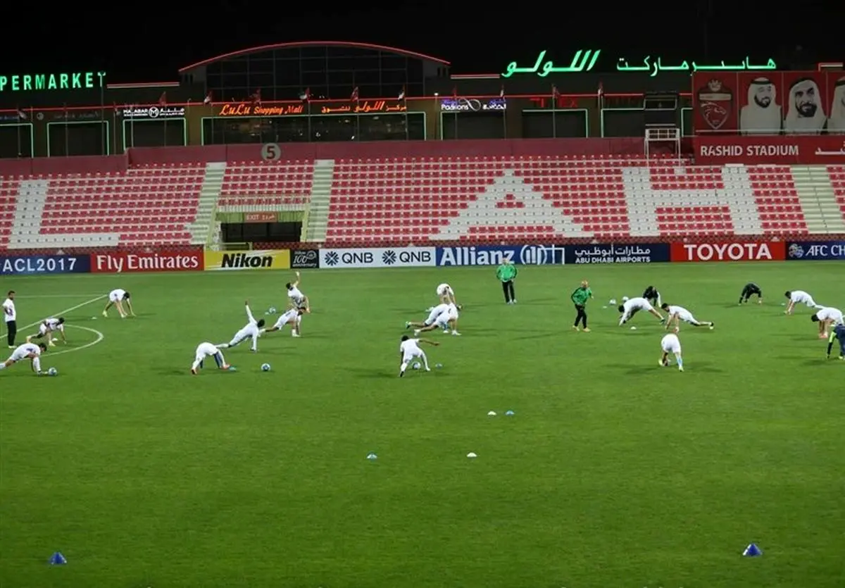 استقلالی ها در زمین باشگاه الاهلی