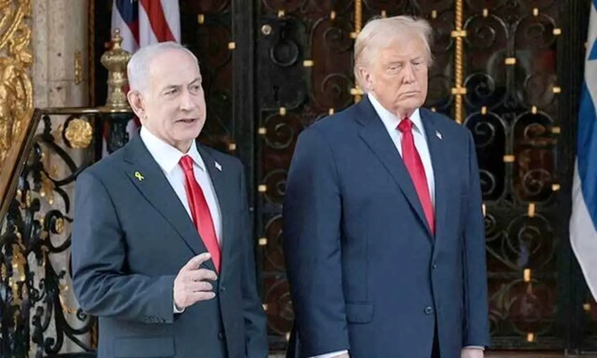 حضور نتانیاهو در جشن سال نوی ترامپ