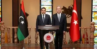 دیدار وزرای دفاع ترکیه و دولت وفاق ملی لیبی