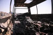 اتوبوس اسکانیا در ترمینال غرب آتش گرفت