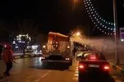  ضد عفونی و گند زدایی معابر مشهد/ گزارش تصویری