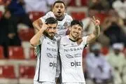 گل سردار آزمون در بازی شباب الاهلی و خورفکان