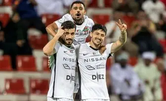 گل سردار آزمون در بازی شباب الاهلی و خورفکان
