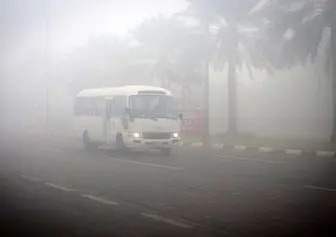 مه‌گرفتگی شدید در گردنه‌های استان همدان