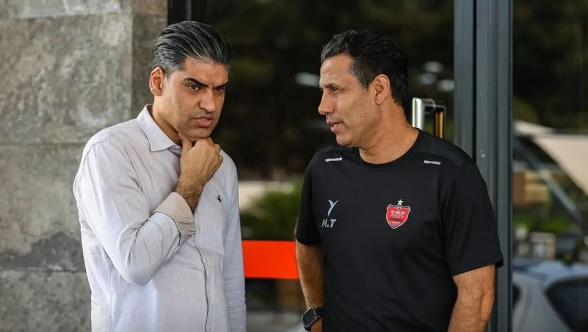 دیدار مهدی تارتار و پیمان حدادی در باشگاه پرسپولیس