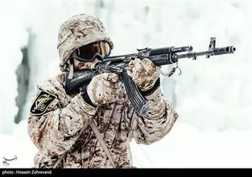 تمرین یخ نوردی یگان ویژه صابرین
