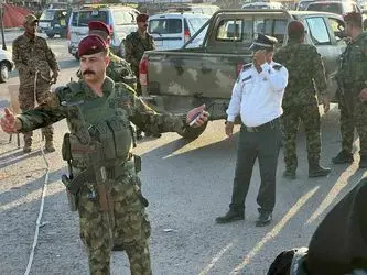 افزایش نیروهای امنیتی الحشد الشعبی در نجف اشرف/گزارش تصویری