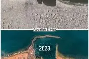 تصویری غمناک از ساحل غزه در فاصله دو سال