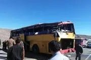 واژگونی مرگبار صبحگاهی اتوبوس در جاده کاشان