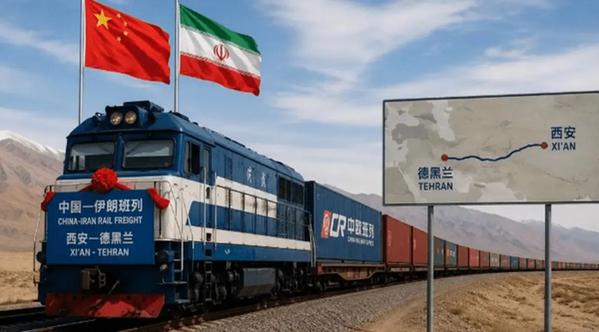 آمریکا از رشد ۳ برابری قطارهای چین به ایران به خشم آمد