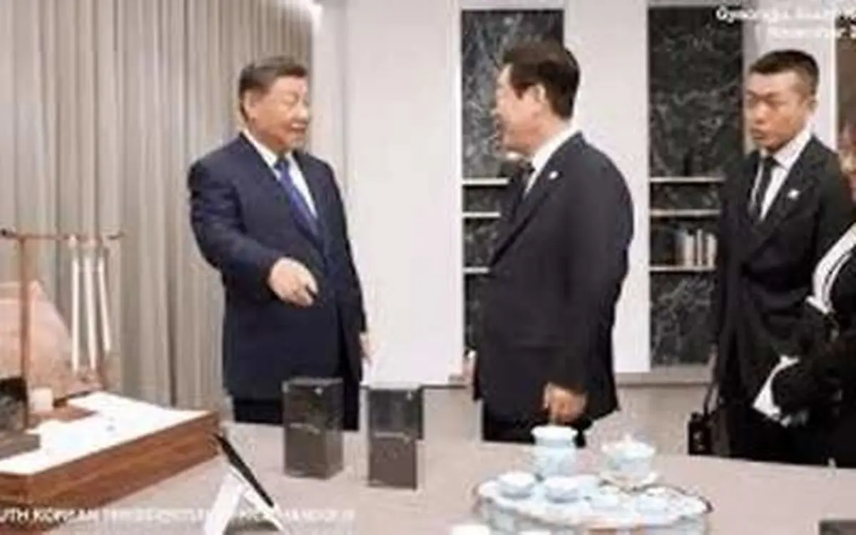 هدیه رئیس‌جمهور چین به همتای کره‌ای/فیلم