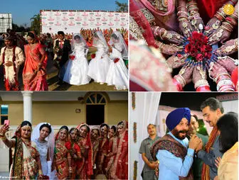 جشن عروسی تاجر الماس برای ۲۶۱ دختر فقیر/ عکس