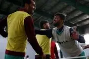 مسعود شجاعی با انگیزه و پر انرژی در تمرین نساجی+ عکس