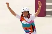 مدال طلا برای ورزشکاری 13 ساله در المپیک 2020+عکس