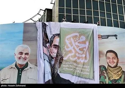 رونمایی از دیوارنگار سپاه محمد رسول الله (ص)/گزارش تصویری