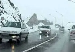  برف و کولاک شدید در محور فیروزکوه 